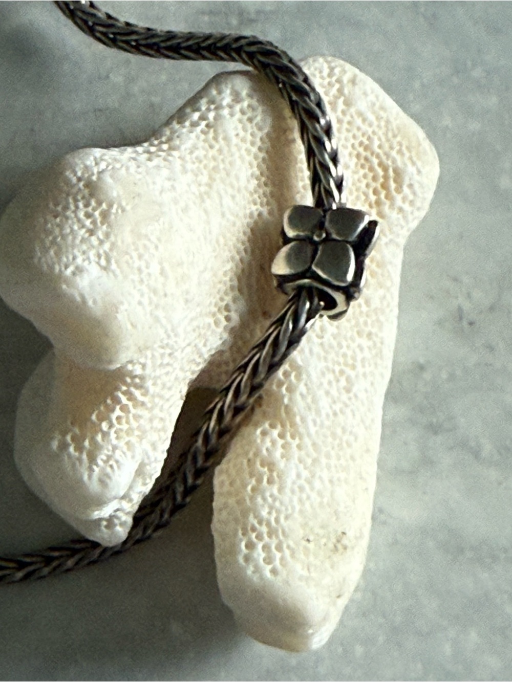 Trollbeads Sterling Silver Flower Charm Retired 2014